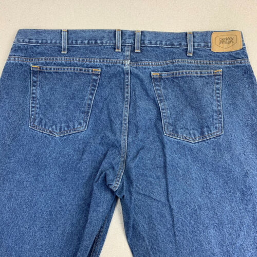 Berkley Jensen Classic Jeans Mens 42X32 Blue Straight Leg Cotton Medium ...