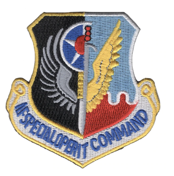 3" AIR FORCE AFSOC ACC SPECIAL OPERATIONS COMMAND EMBROIDERED PATCH - Navy