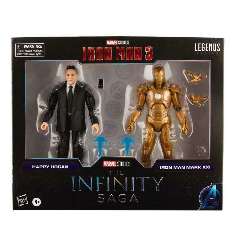 Hasbro Marvel Legends Series Infinity Saga Happy Hogan Iron Man Mark 21 2-Pack