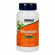 Rhodiola 500 mg - 60 Vegetarian Capsules by NOW - $25.57