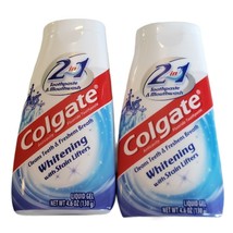 Colgate 2-in-1 Toothpaste & Mouthwash Liquid Gel 4.6 oz ea. Lot of 2 New - $9.87