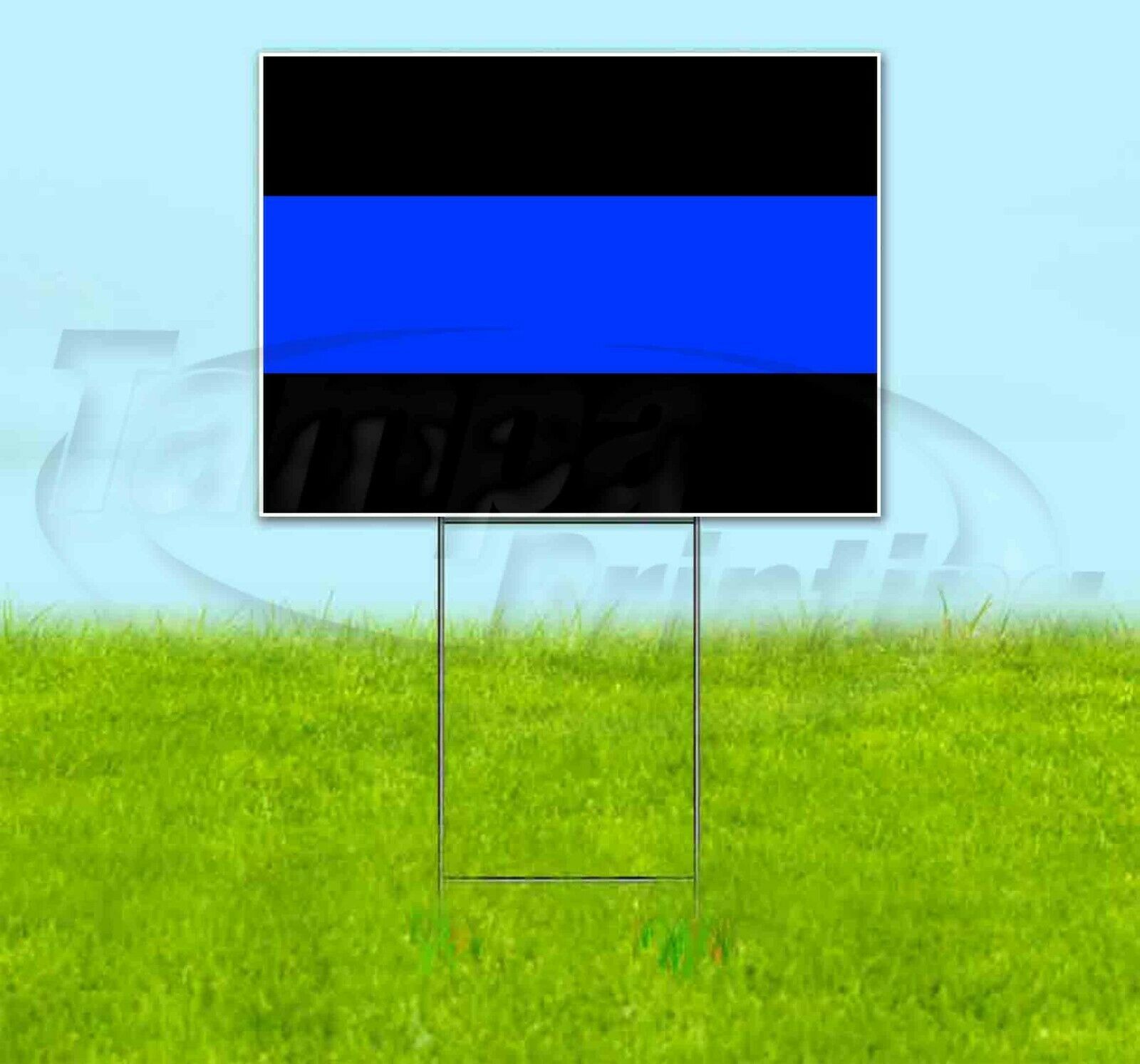 WE SUPPORT POLICE 18x24 Yard Sign Corrugated Plastic Bandit Lawn USA