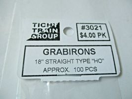 Tichy #293-3021 Grab Irons 18" Straight Type Approx. 100 Pieces HO Scale image 3