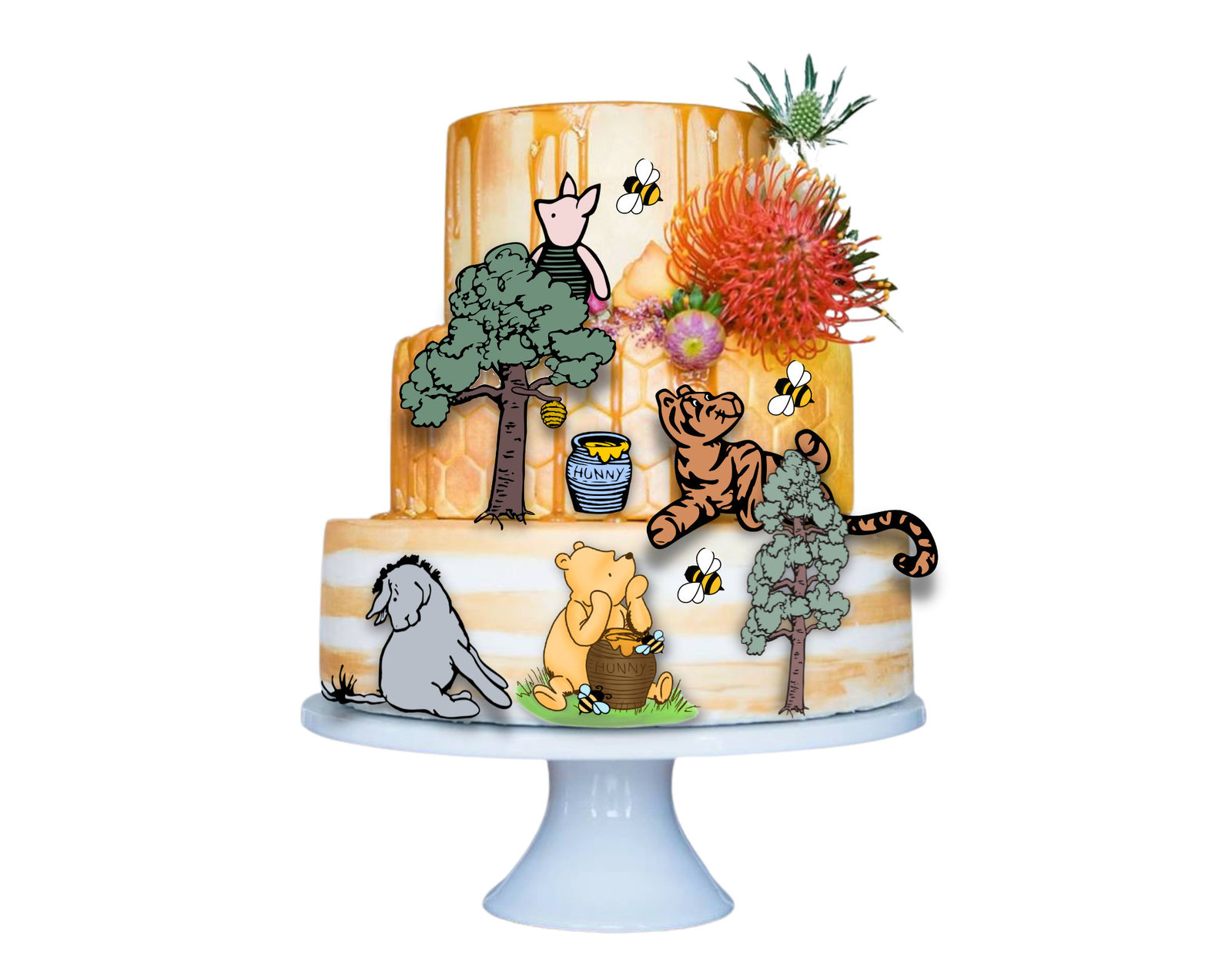 Pooh bear cutouts edible images classic winnie the pooh edible images