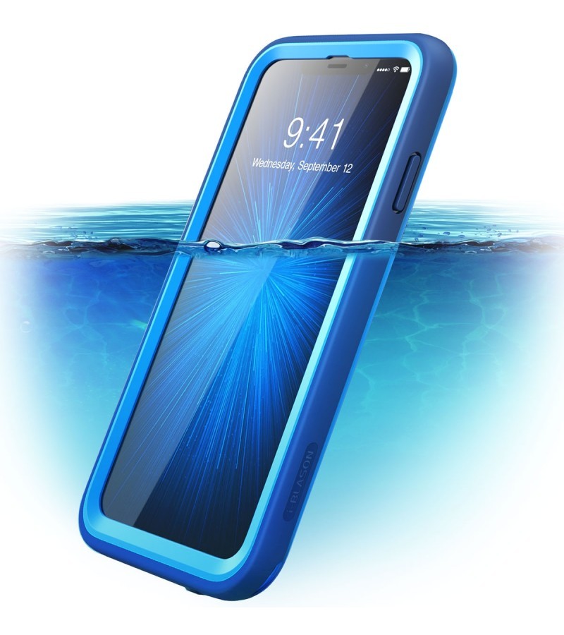 Iphone Xs Max Aegis Waterproof Case With Screen Protector Blue