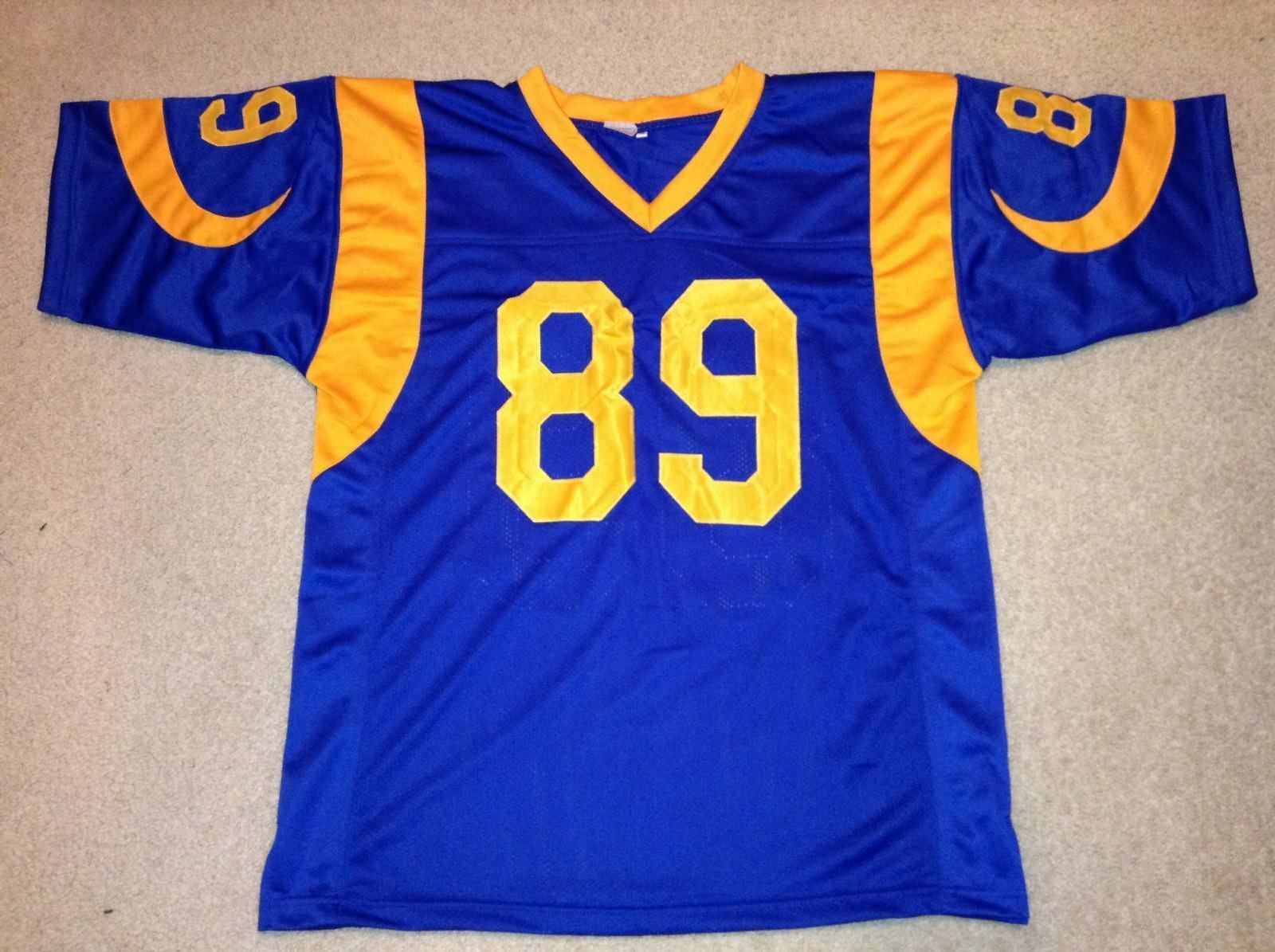 Men's Unsigned Custom Sewn Stitched Fred Dryer Blue Jersey - Any Size ...