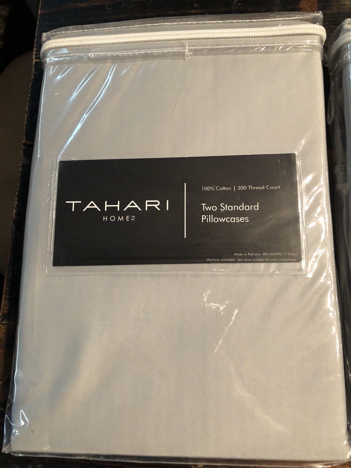 Tahari Home Pillow Case Standard Gray NWT Pillow Shams