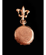 Antique mourning bird Pocketwatch - Figural 14KT rose Gold Pocket watch ... - $1,150.00