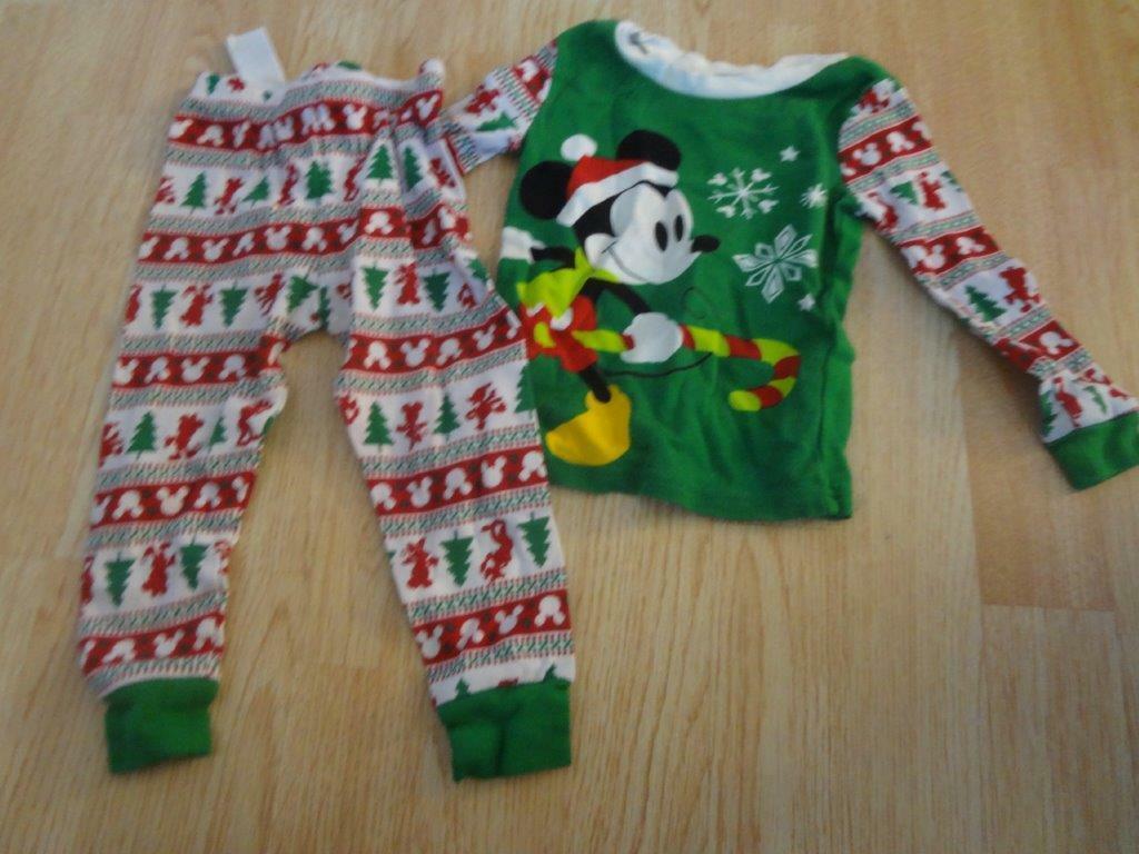 Infant/Baby Mickey Mouse 18/24 Mo Christmas Pajamas PJs 2-Piece - £7.51 GBP