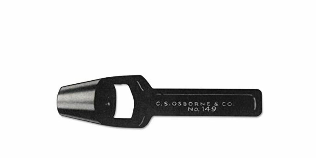 C.S. Osborne Arch Punch 149 1" Leather Vinyl Rubber Round Hole Punch