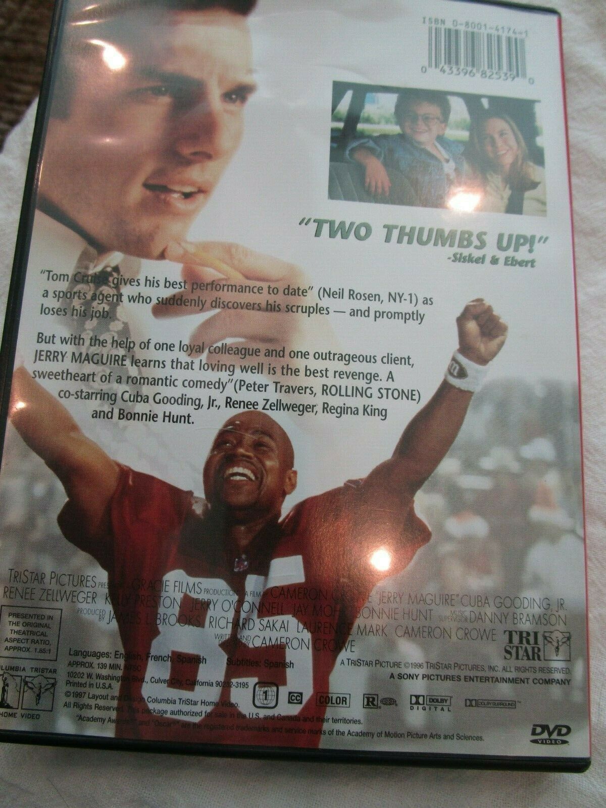 Jerry MaGuire Deluxe Widescreen Movie DVD Tom Cruise Cuba Gooding Jr