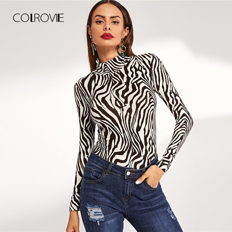 zebra turtleneck