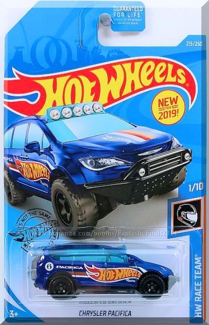 Hot Wheels Chrysler Pacifica HW Race Team Series #1//10 Blue Die-Cast 1:64 Scale