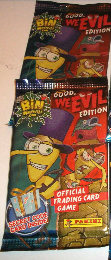 2 X PACKS Bin Weevils Trading Cards: Good vs WeEvil Edition Rare New