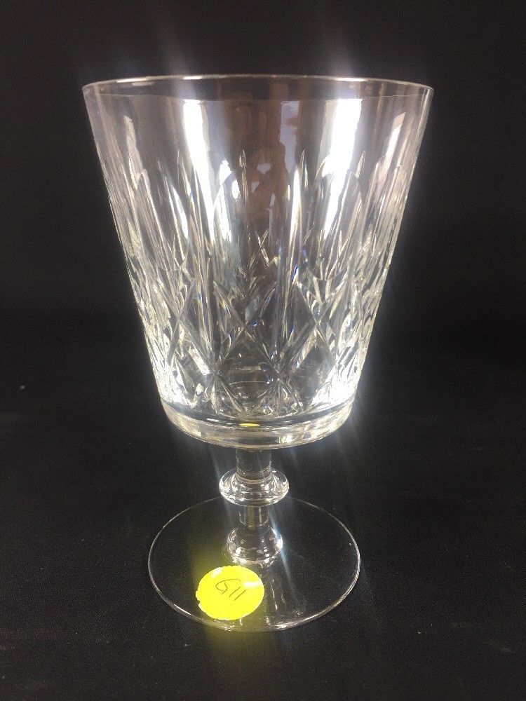 Edinburgh Crystal of Scotland Drinking 2 Glass Goblets Cross Olive ...