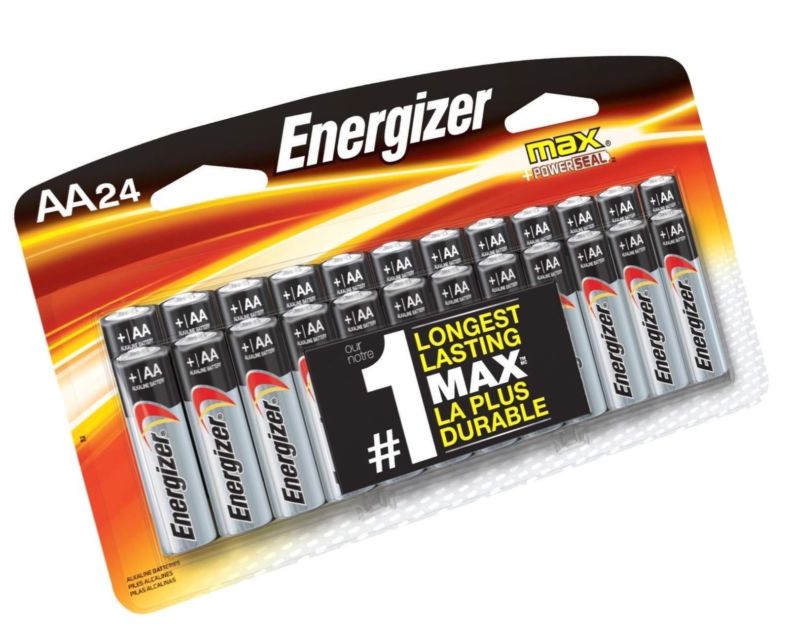 Energizer Aa Batteries Double A Battery Max Alkaline 24 Count E91bp