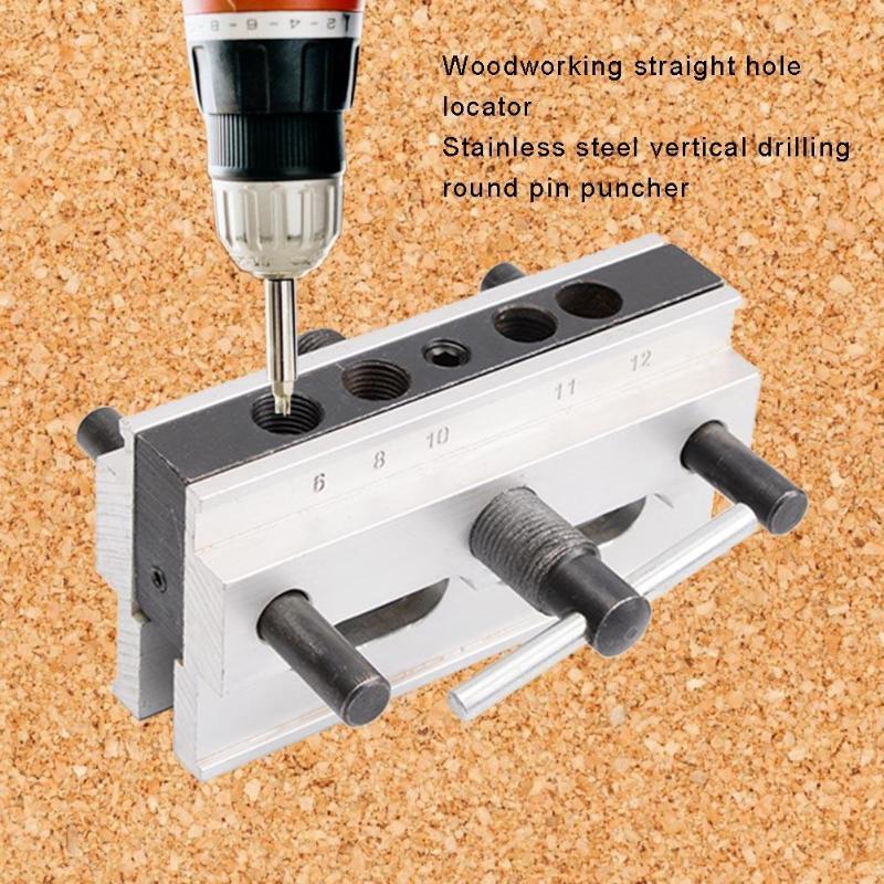 Hole Drilling Guide Locator Woodworking Metal Vertical 