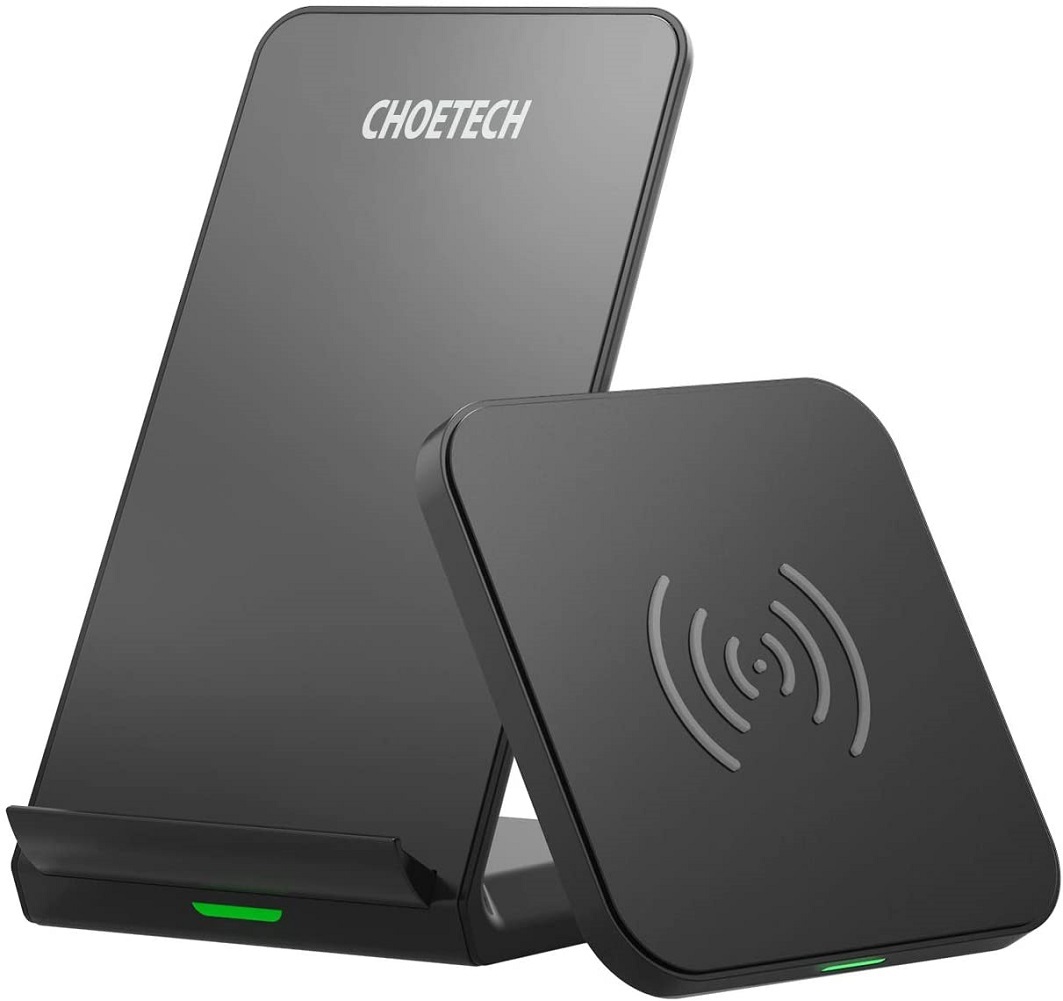 CHOETECH Wireless Charger (2 Pack),Qi-Certified 10W Max Fast Charging Pad