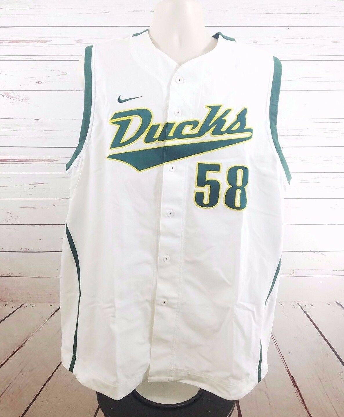 Nike Oregon DUCKS Baseball Jersey Team Issued Size 46 CollegeNCAA