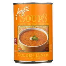 Amy&#39;s Organic Golden Lentil Soup 14.4 oz ( Pack of 2 ) - $15.83