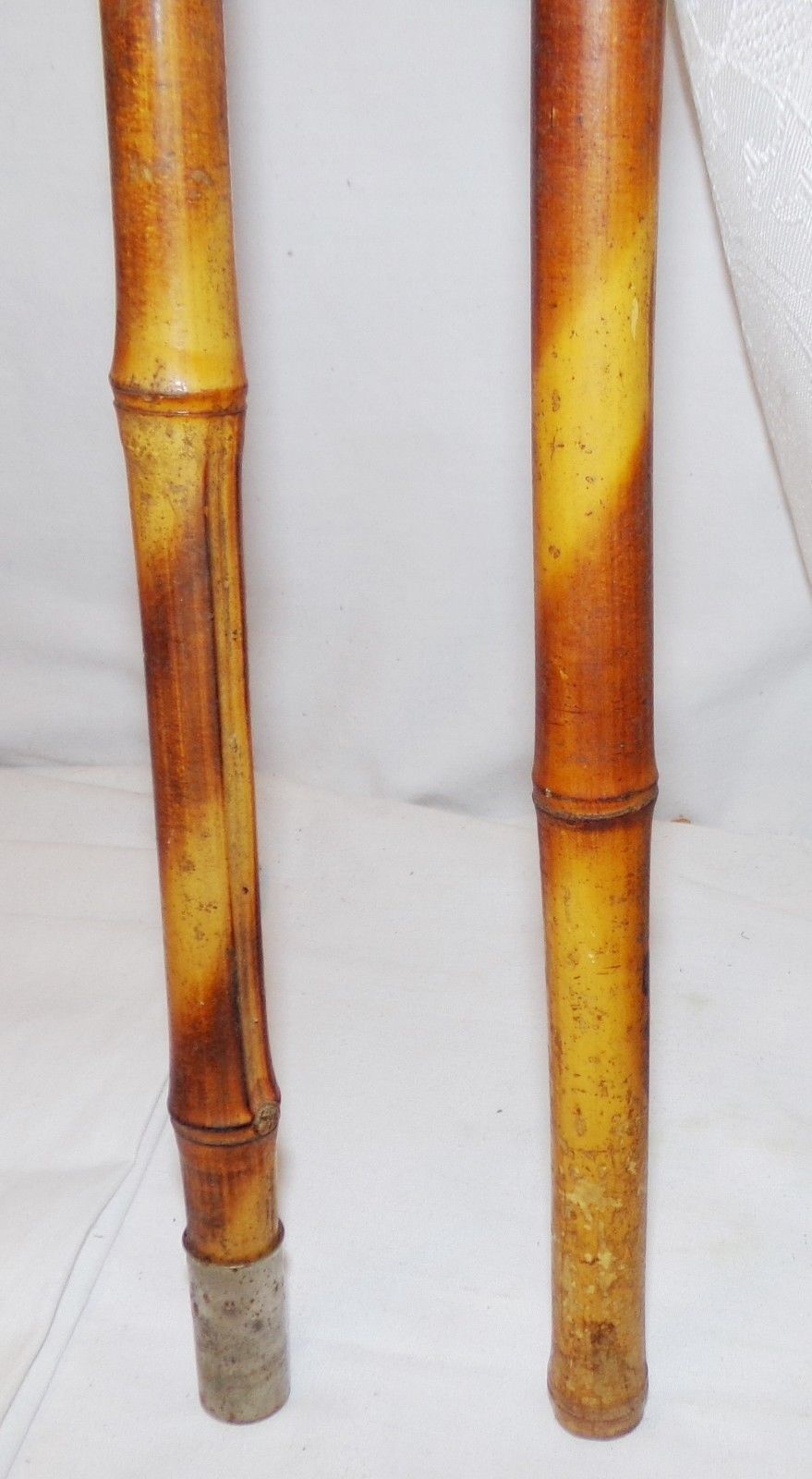 Vtg Bamboo Fishing Pole Norton 2 pcs Cane Fly Fishing - Rods