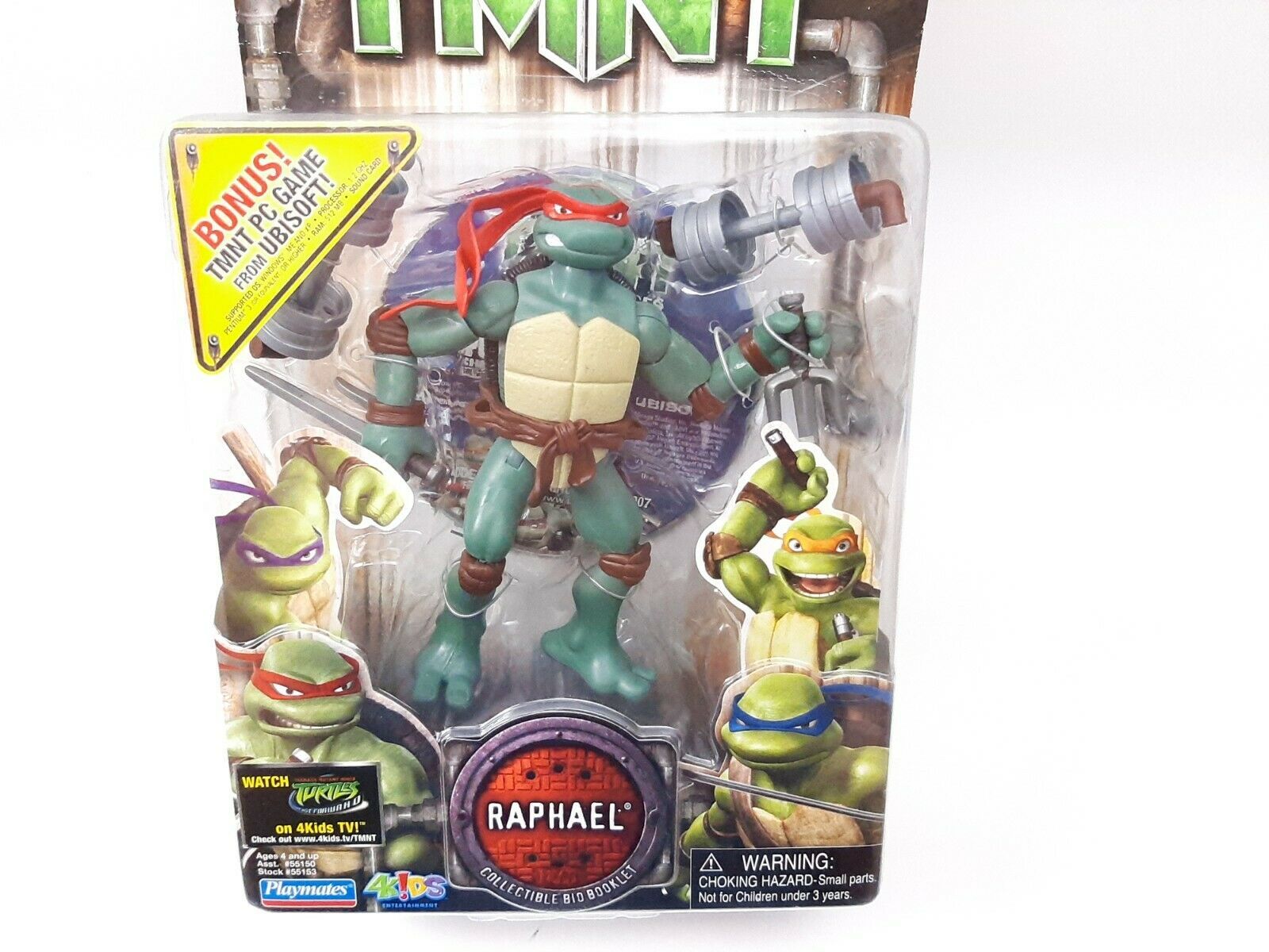 2006 Tmnt Ninja Turtles Cgi Animated Film Raph Raphael Figure Sealed 