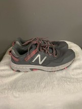New Balance 410v6 Trail Running women's shoes 9.5 D gray/pink All Terrain   - $34.60