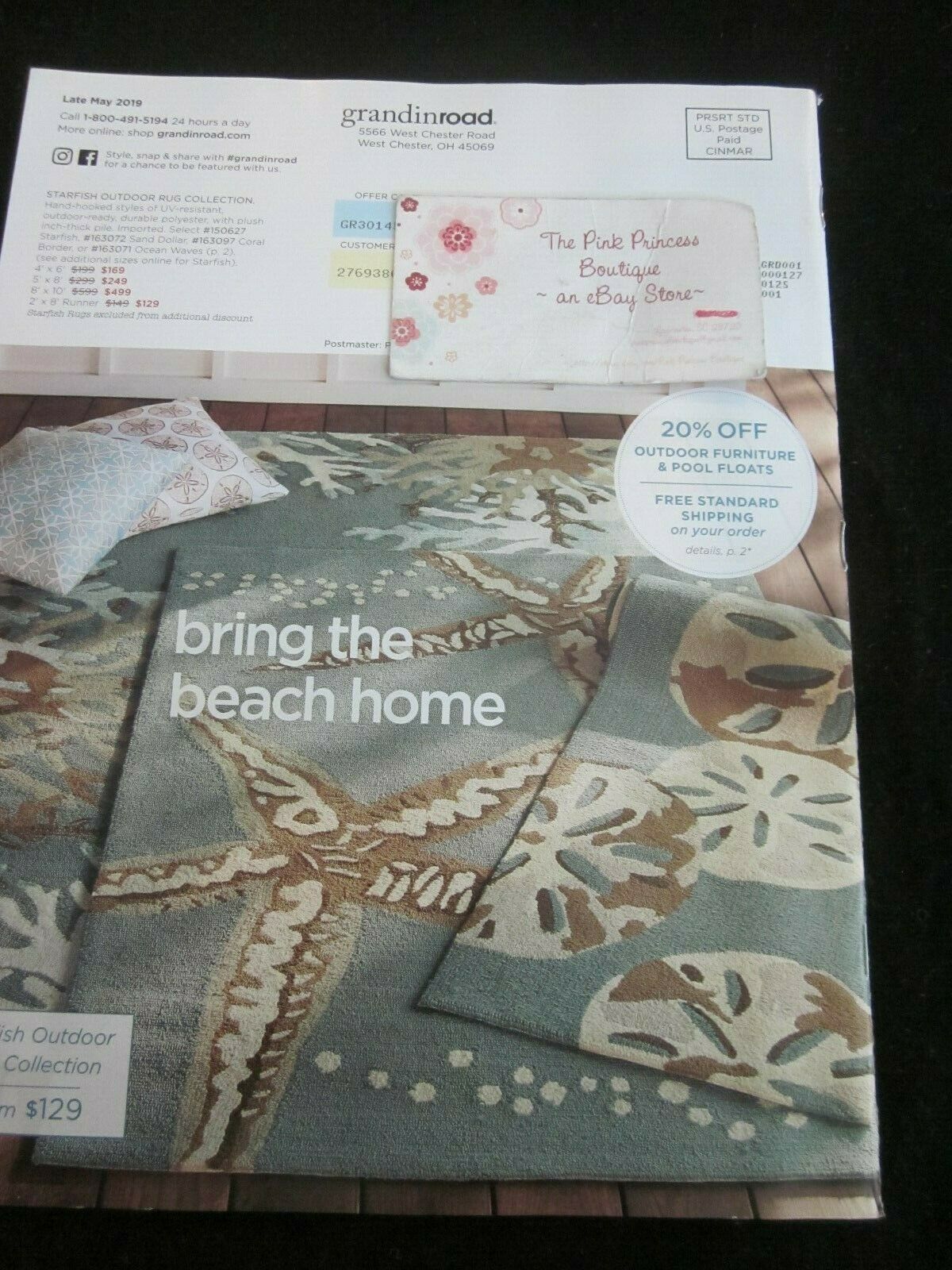 GRANDINROAD GRANDIN ROAD CATALOG LATE MAY 2019 SUMMER LIVING BRAND NEW