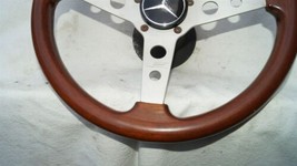 1977 Mercedes W123 R107 W107 Grant Wood Steering + Hub image 2