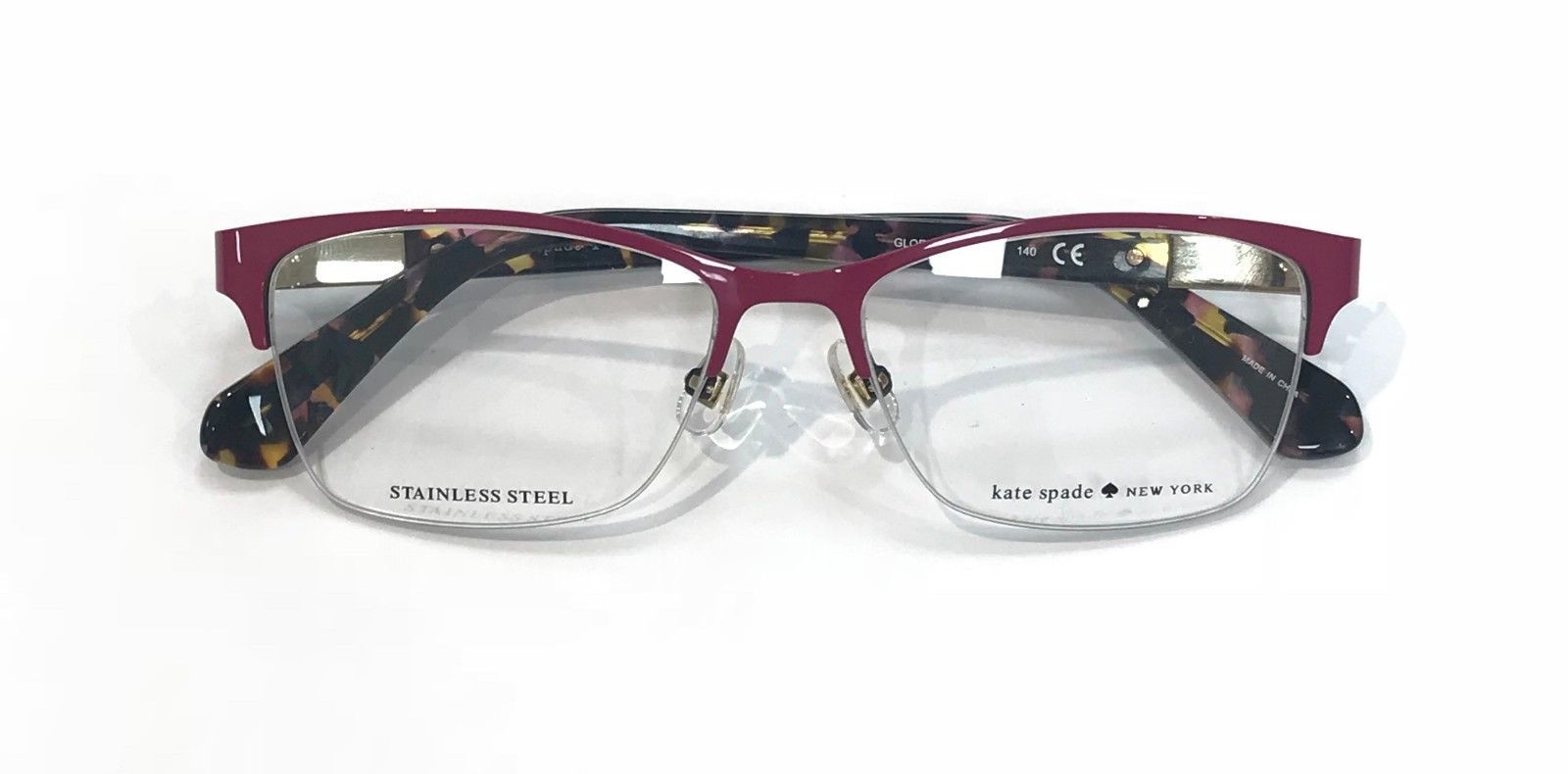 Kate Spade Glorianne HT8 Eyeglasses Pink Havana Frame 51mm Eyeglass