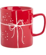 18OZ RED PRESENT MUG W/WAX RESISTANT RIBBON AND BOW SET OF 4 - $48.90