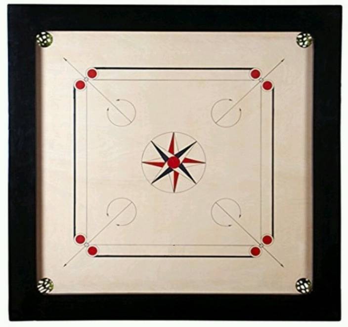 Pro 27.5 Large carromboard Wooden Carrom Board Game + acrylic Coins + Striker