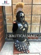 Nauticalmart Greek Corinthian Helmet With Muscle Armor In Black Antique