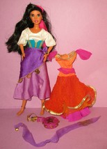 Disney Hunchback of Notre Dame Esmeralda Barbie Size 11" Mattel Doll Dressed - $49.99