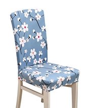 Elastic Chair Protective Cover Flowers Pattern - $13.37