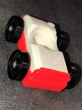 Vintage Fisher Price Jeep 879 Red & White One Seat Car Vehicle - $39.99