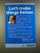 1995 Philips Electronics Ad - Let's make things better - $14.99