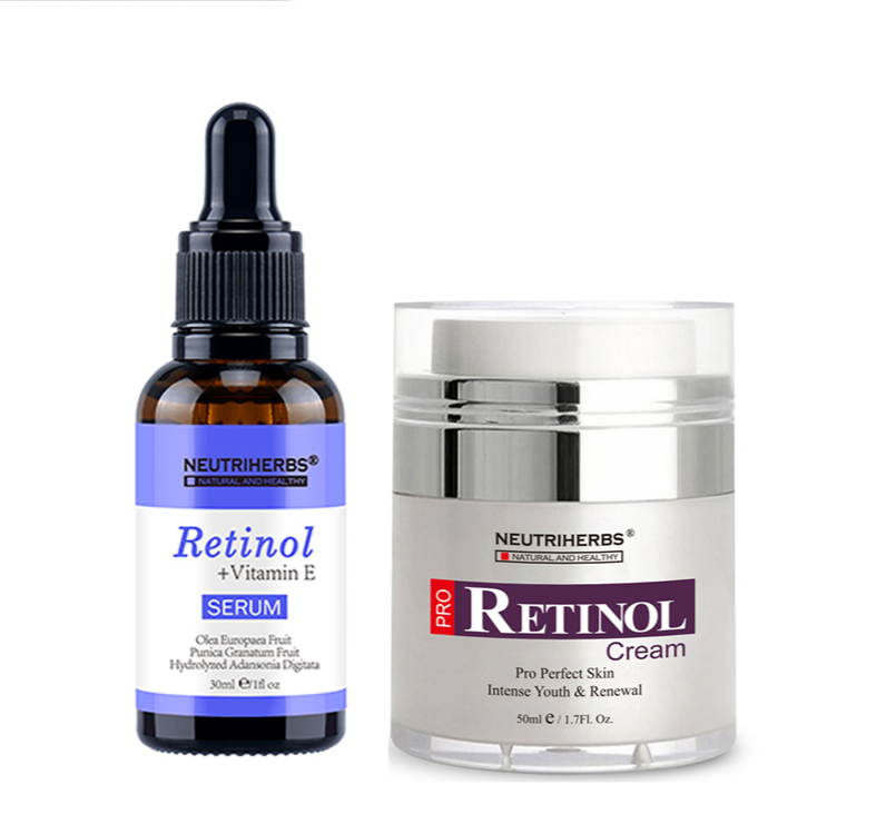 Retinol Serum and Retinol Moisturizer Cream Anti Acne Aging Wrinkle
