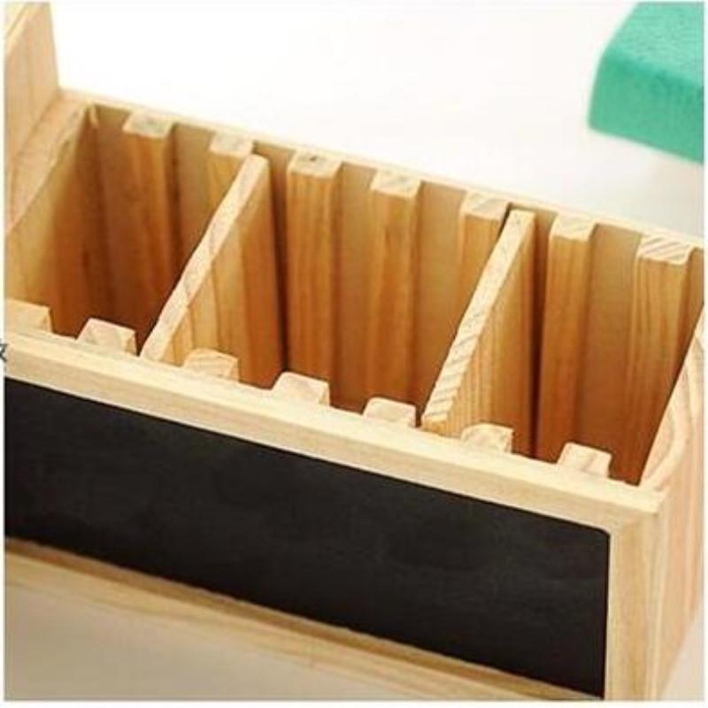 Creative Desk Wooden Pen Holder Blackboard And 50 Similar Items Creative Desk Wooden Pen Holder Blackboard Desktop School Pencil Box Organizer