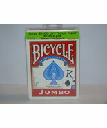 BICYCLE - JUMBO PLAYING CARDS (New) - $10.00