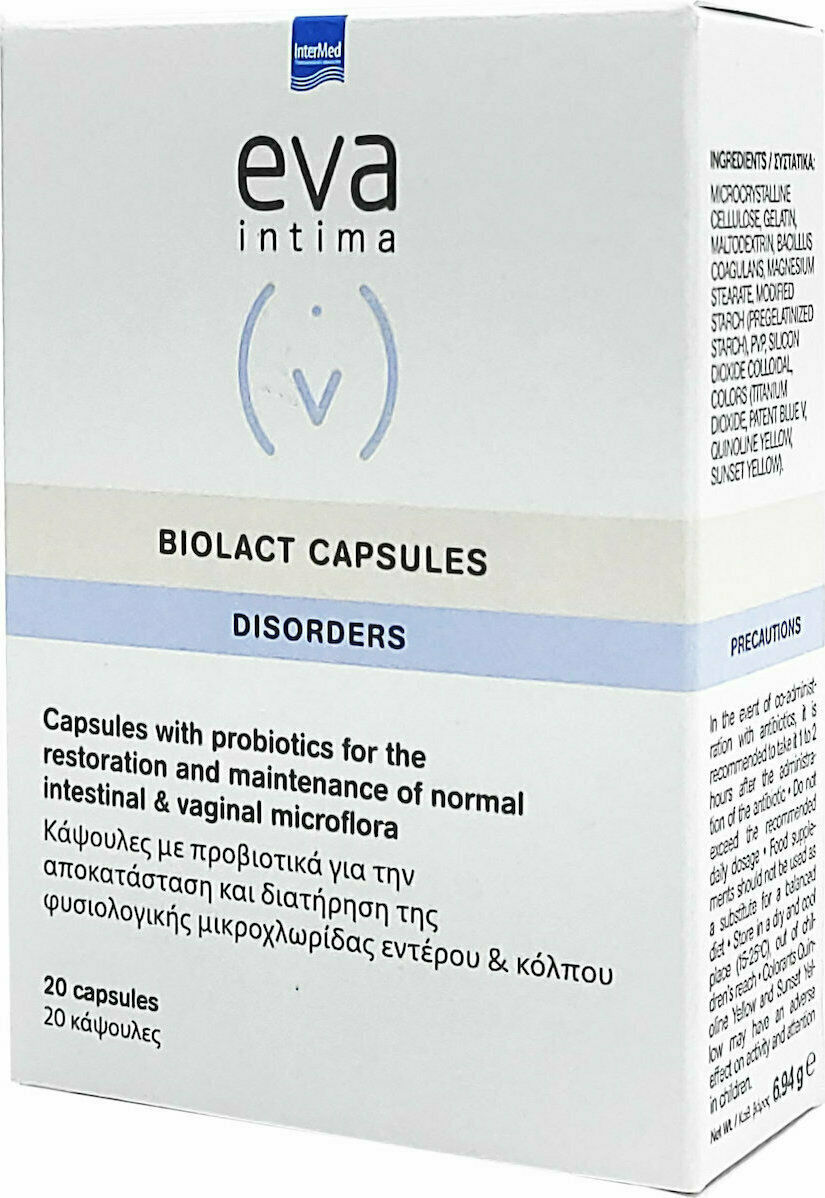 Intermed Eva Intima Disorders Biolact Capsules 20 caps, Probiotics in caps