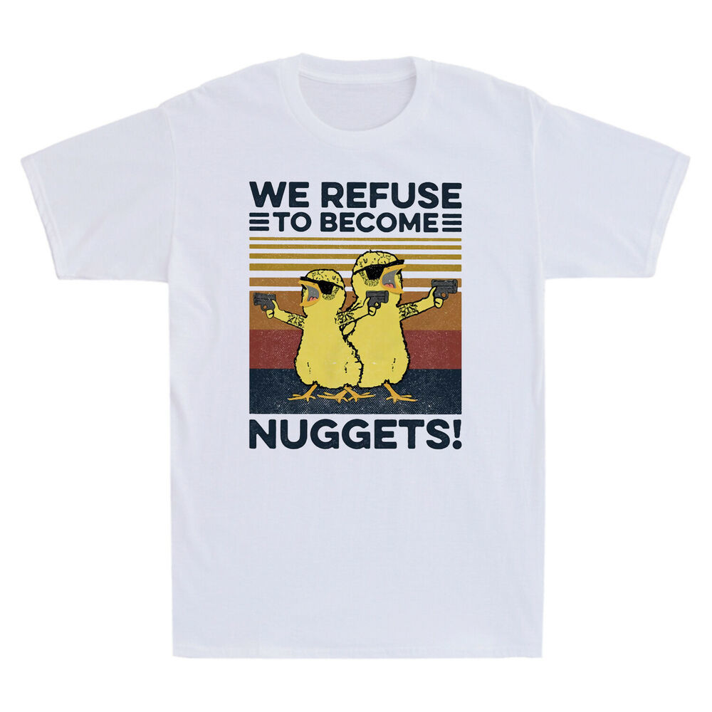 Chicken We Refuse to Become Nuggets Funny Chickens Gangster With Gun ...