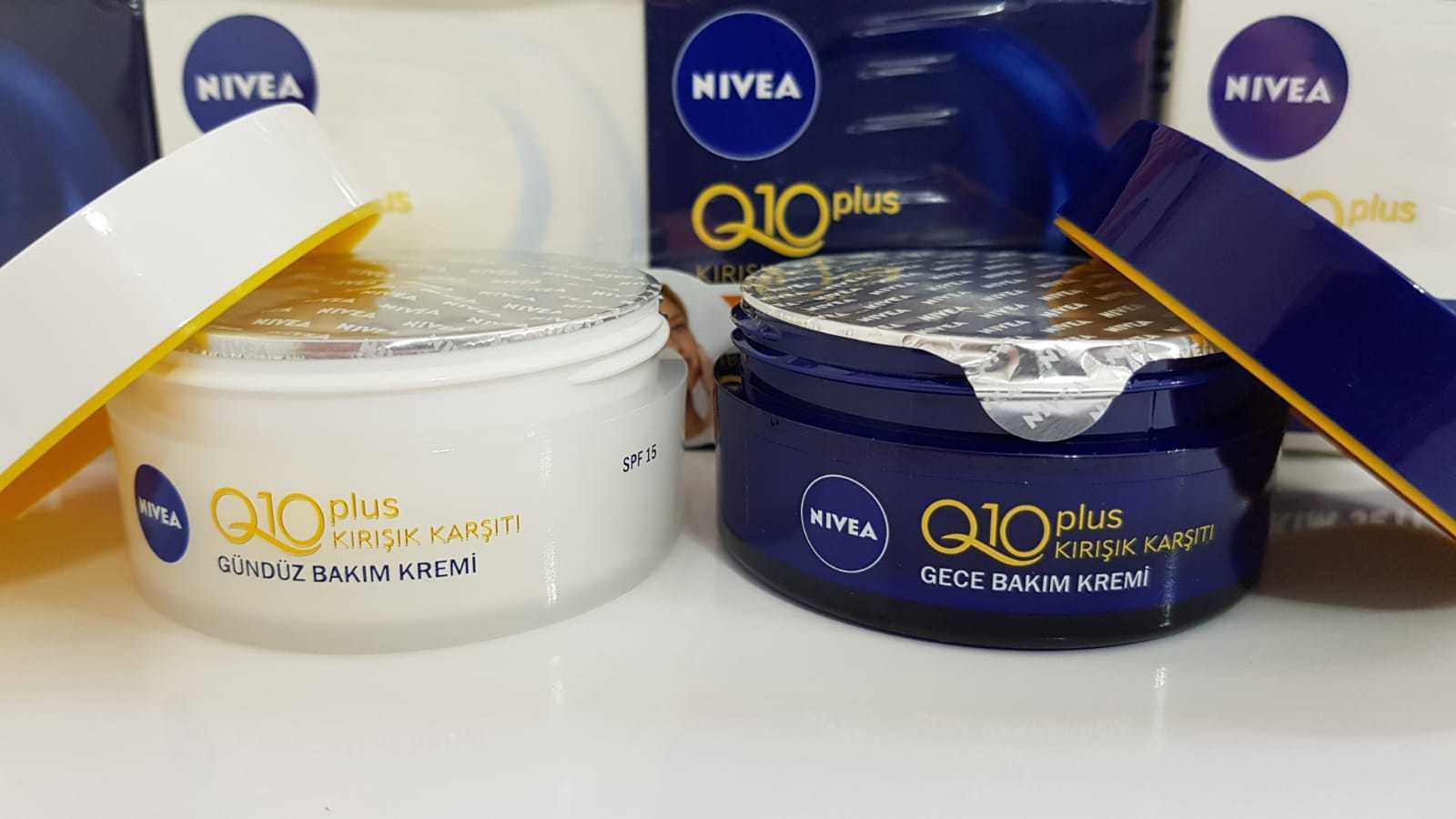 NIVEA Q10 Plus Anti Wrinkle Anti Aging Day & Night Cream 50ml Set FREE ...