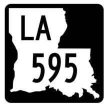 Louisiana State Highway 595 Sticker Decal R6006 Highway Route Sign - $1.45+