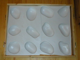 #OOR-03 River Rock Moulds (12) Make 100s Of Cement Stones For Fireplaces & Walls image 6