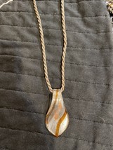 murano Style glass pendant necklace - $9.65