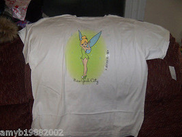 Disney&#39;s New York City Tinkerbell White Short Sleeve T-shirt size 2X Wom... - $19.92