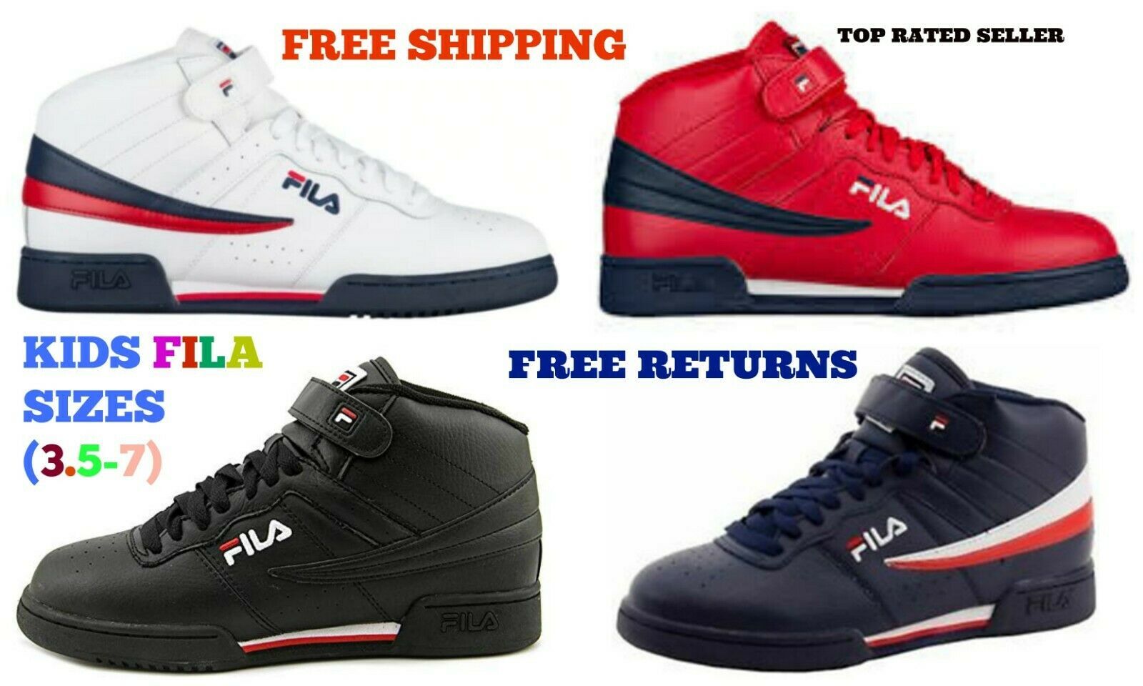 fila kids shoe size