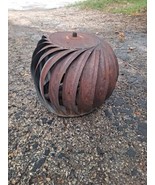 Vintage  Galvanized Metal Barn Roof Spinning Vent Wind Turbine Antique R... - $149.59