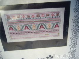 Periwinkle Promises Golden Afternoon Sampler Cross Stitch Kit New image 2